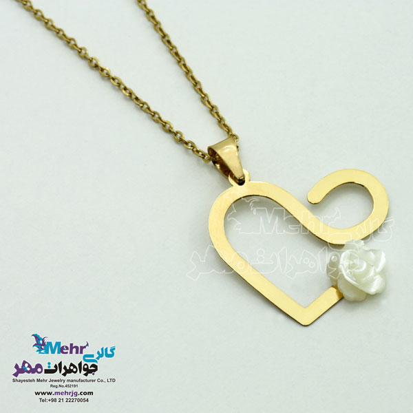 آویز طلا - طرح قلب و بی نهایت