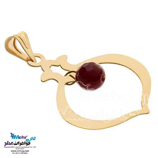 آویز طلا - طرح انار
