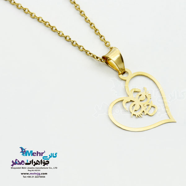 آویز طلا - طرح قلب