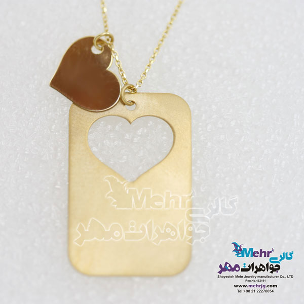 گردنبند طلا - طرح قلب