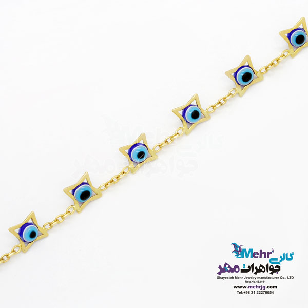 گردنبند طلا - طرح چشم نظر