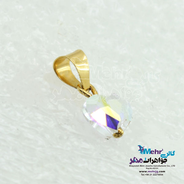 آویز طلا - سنگ سواروسکی قلب