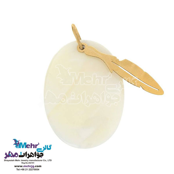 آویز طلا - طرح پر