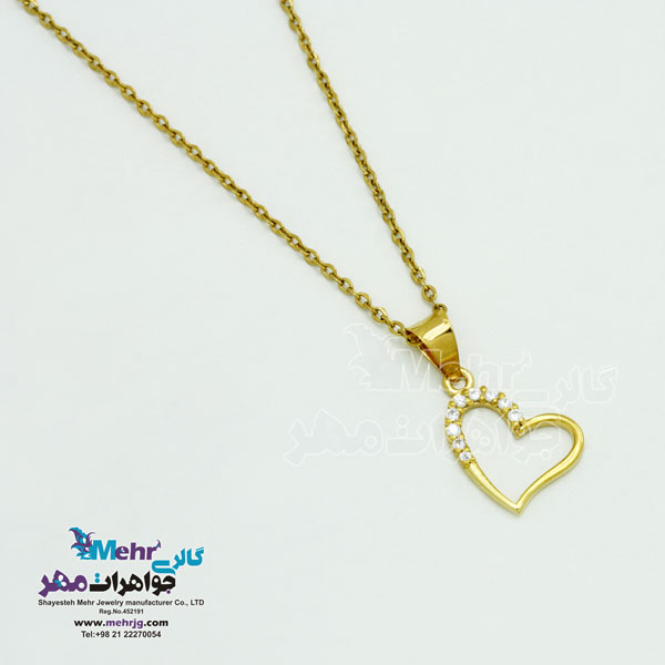 آویز طلا - طرح قلب