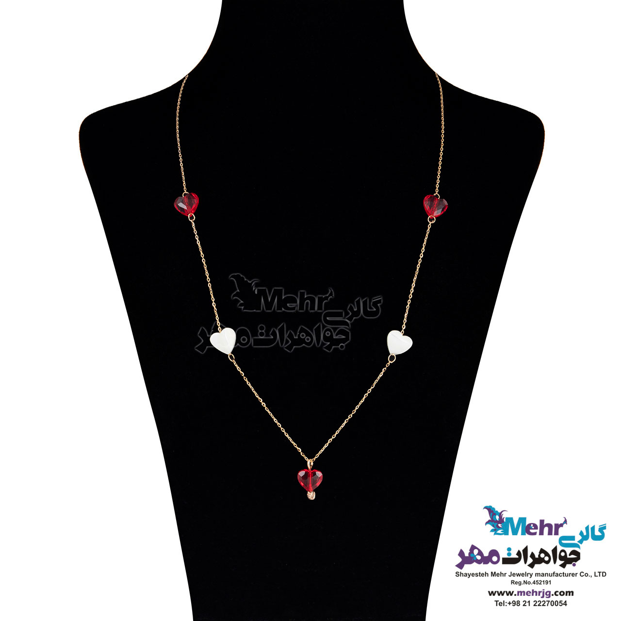 گردنبند طلا - طرح قلب