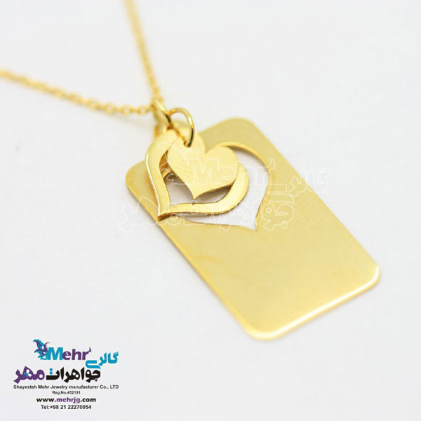 گردنبند طلا - طرح قلب