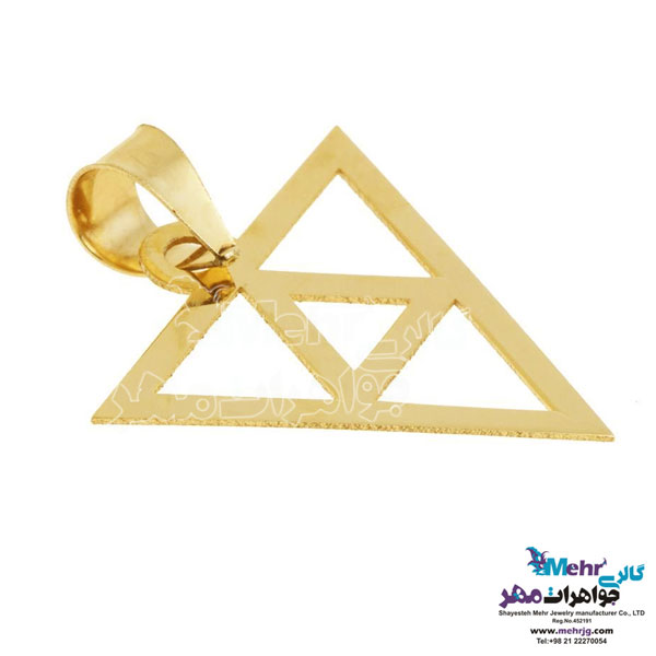 آویز طلا - طرح هندسی