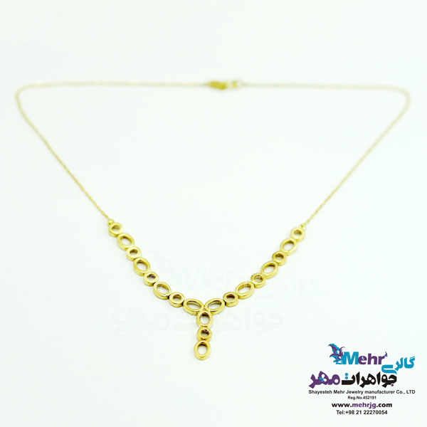 گردنبند طلا - طرح هندسی