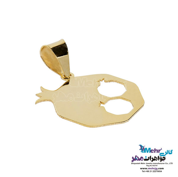 آویز طلا - طرح انار