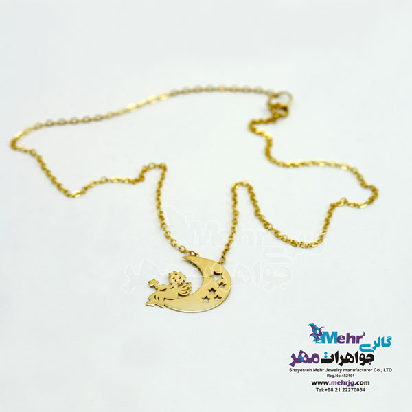 گردنبند طلا - طرح شازده کوچولو