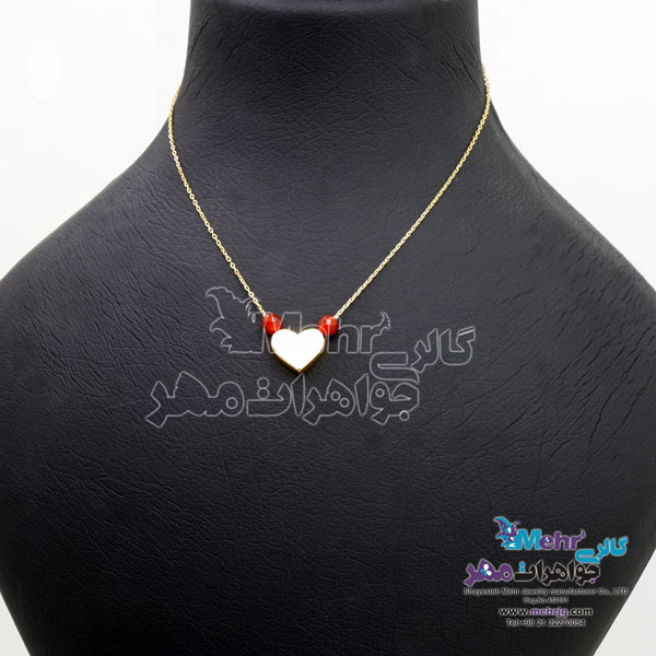 گردنبند طلا - طرح قلب