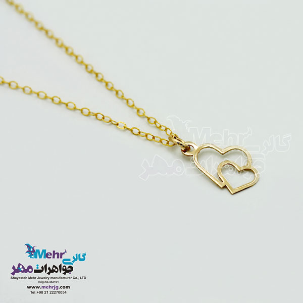 گردنبند طلا - طرح قلب