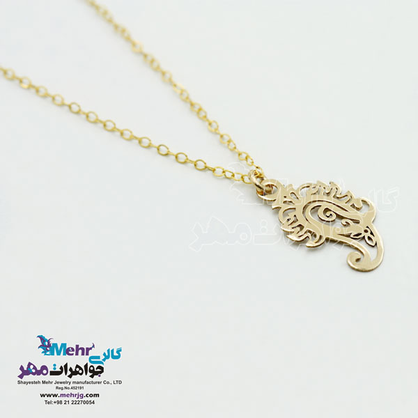 گردنبند طلا - طرح بته جقه