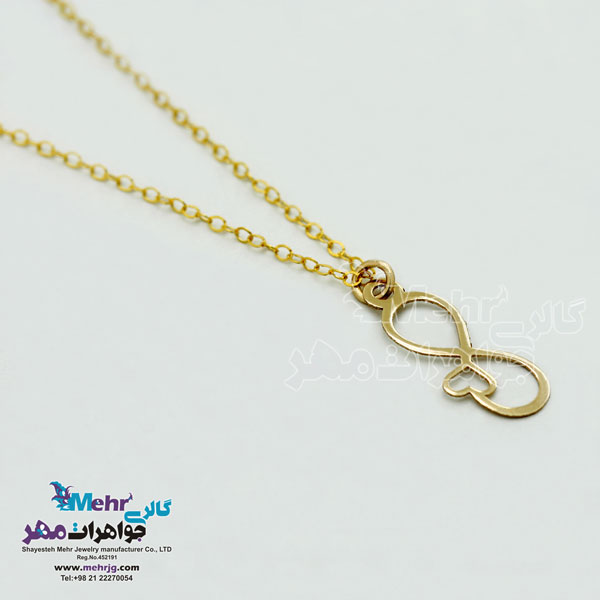 گردنبند طلا - طرح بی نهایت
