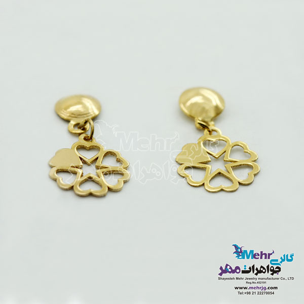گوشواره طلا - طرح قلب