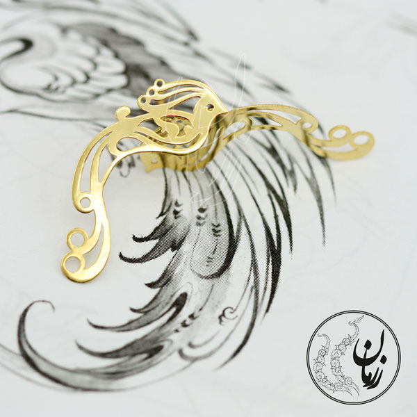 گوشواره طلا - طرح سیمرغ