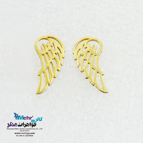 گوشواره طلا - طرح بال عقاب