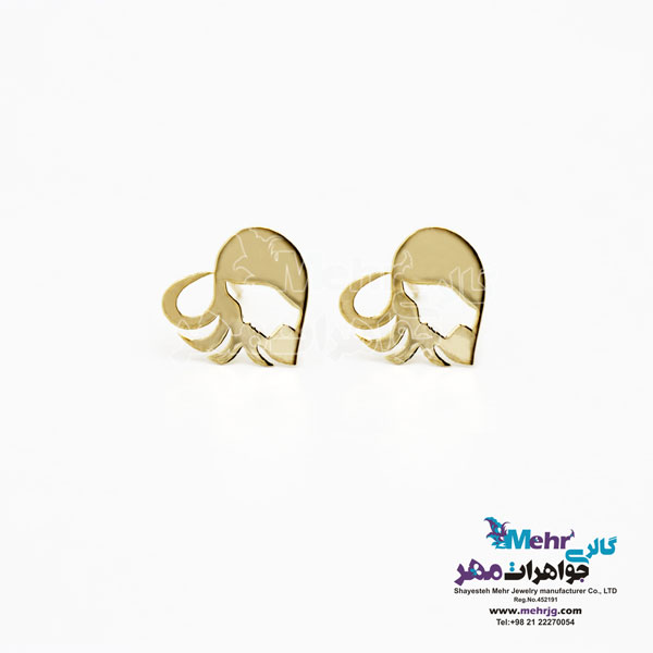 گوشواره طلا - طرح رخ