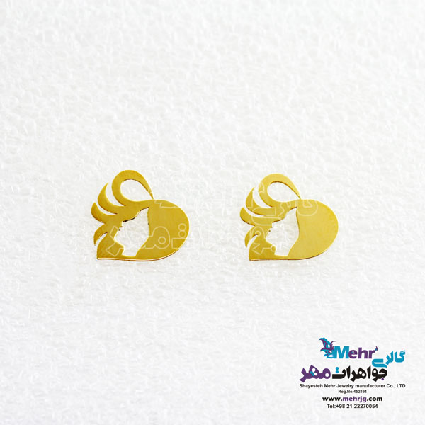 گوشواره طلا - طرح رخ