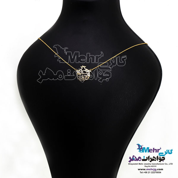 گردنبند طلا - طرح انار و یلدا