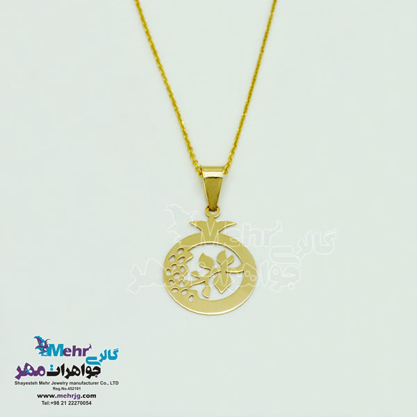 آویز طلا - طرح انار