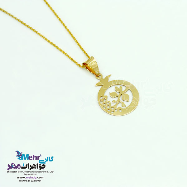 آویز طلا - طرح انار