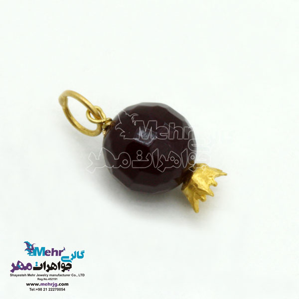 آویز طلا - طرح انار