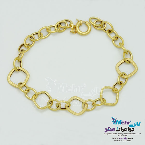 دستبند طلا - طرح هندسی