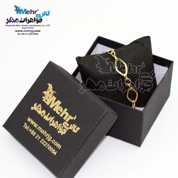 دستبند طلا - طرح هندسی