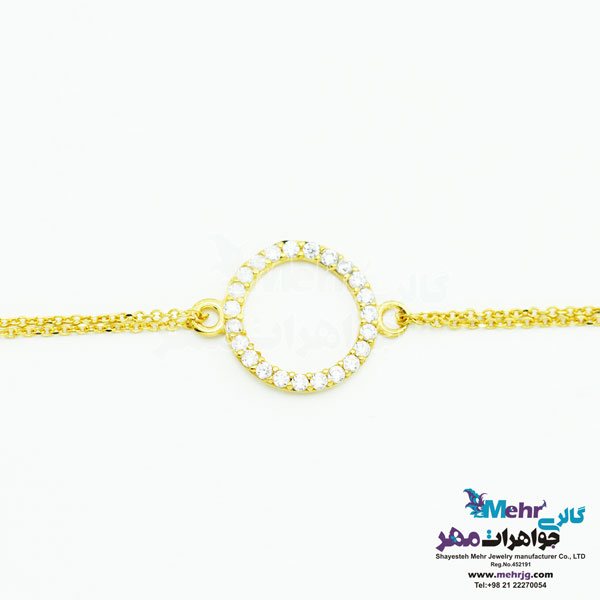 دستبند طلا - طرح دایره
