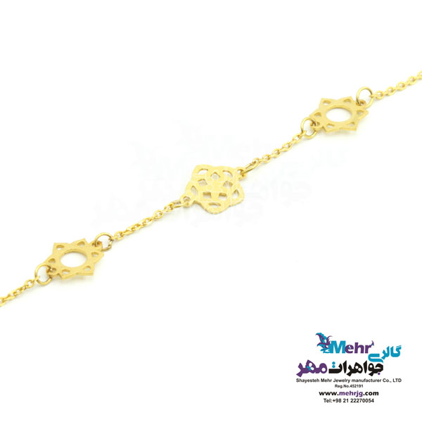 دستبند طلا - طرح شمسه