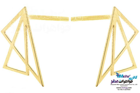 گوشواره طلا - طرح هندسی