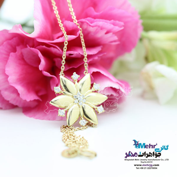 دستبند طلا - طرح گل خورشیدی