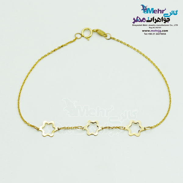 دستبند طلا - طرح ستاره