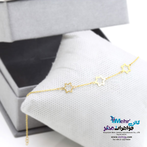دستبند طلا - طرح ستاره