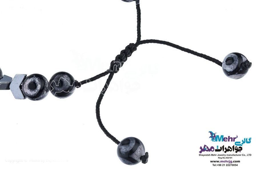 دستبند طلا و سنگ - طرح قلب