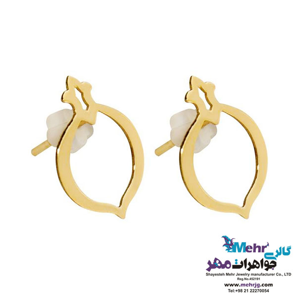 گوشواره طلا - طرح اسلیمی