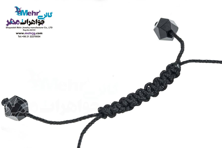 دستبند طلا و سنگ - طرح پروانه