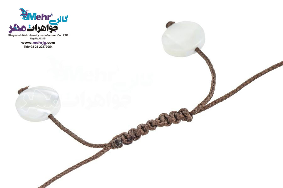 دستبند طلا و سنگ - طرح پروانه