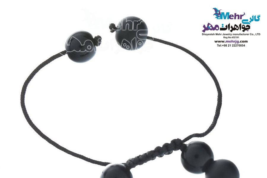دستبند طلا و سنگ - طرح استیکر