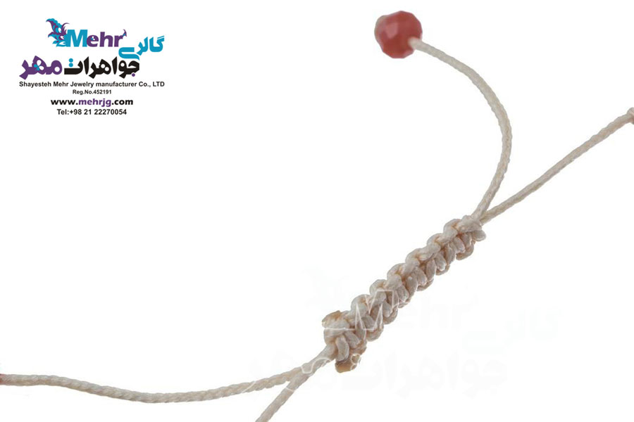 دستبند طلا و مهره - طرح زرافه