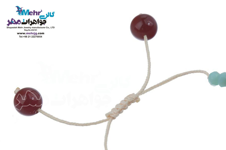 دستبند طلا و سنگ - طرح جغد