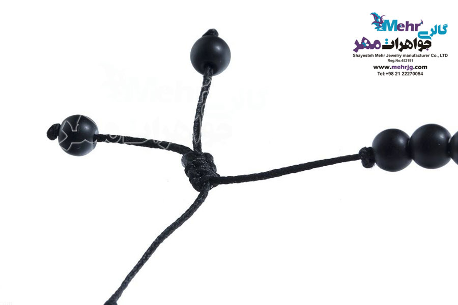 دستبند طلا و سنگ - سواروسکی مکعب