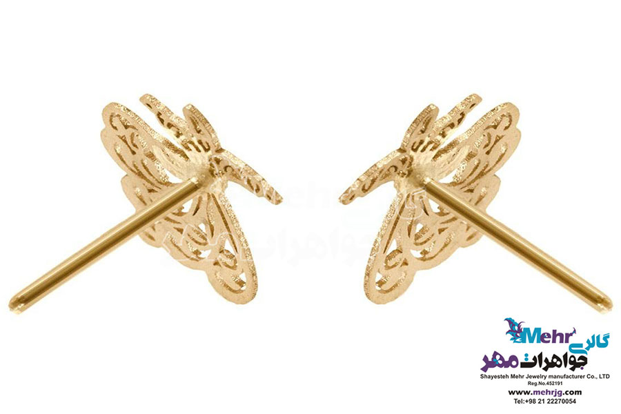 نیم ست طلا - آویز و گوشواره - طرح رقص سماع