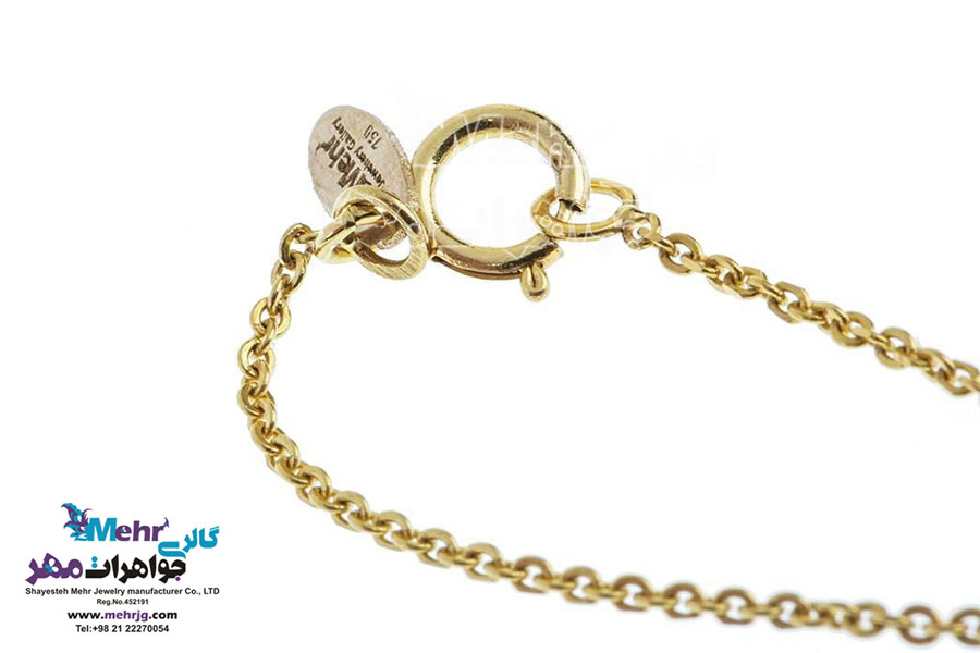 آویز ساعت طلا - طرح عاشقانه