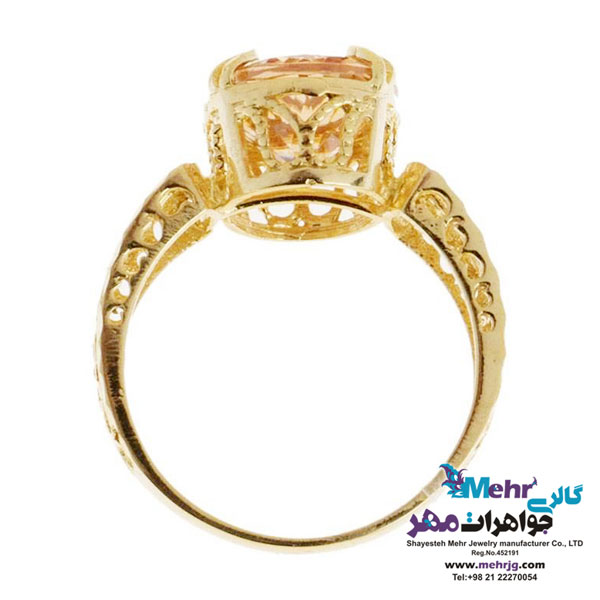 انگشتر طلا - طرح هندسی
