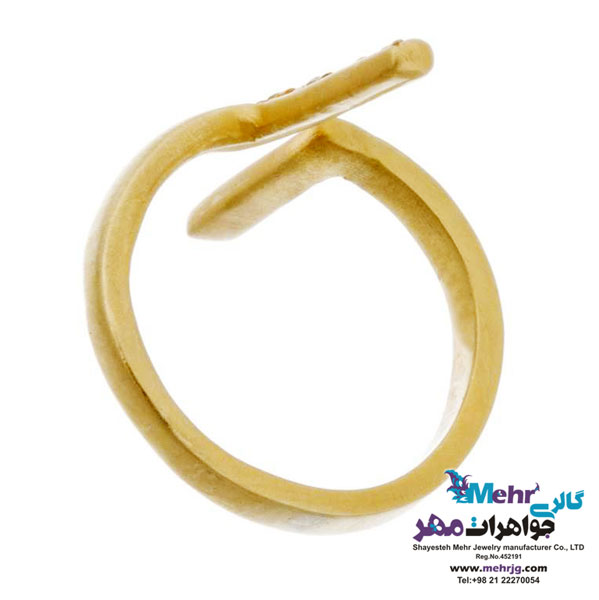 انگشتر طلا - طرح خطوط