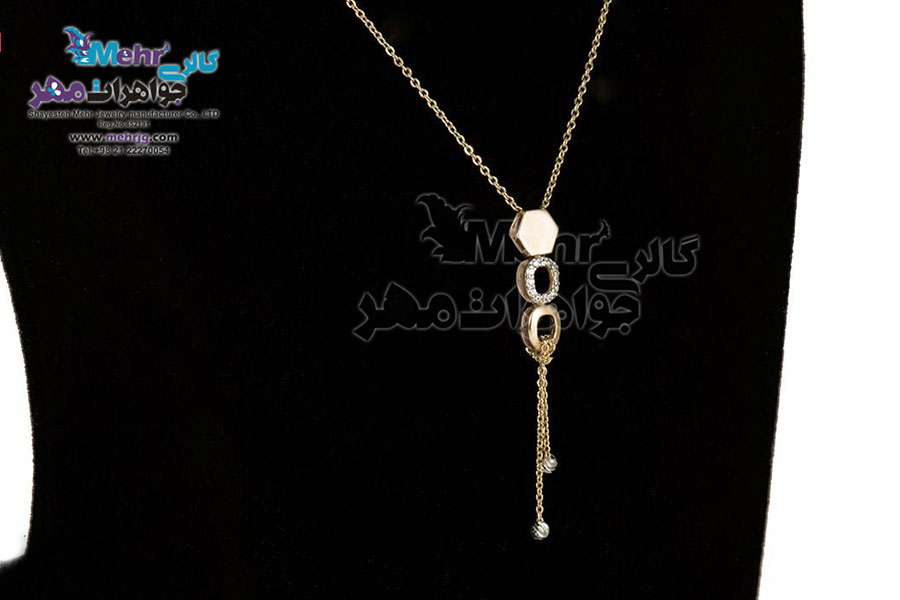 گردنبند طلا - طرح هندسی
