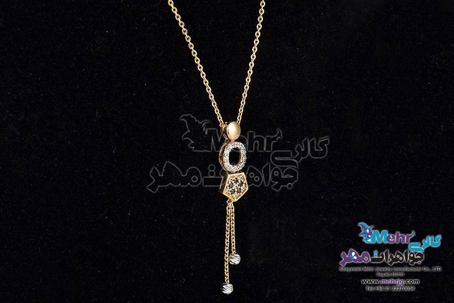 گردنبند طلا - طرح هندسی