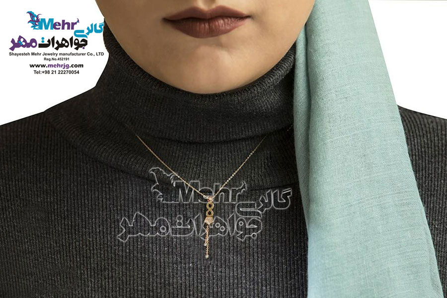 گردنبند طلا - طرح بی‌نهایت